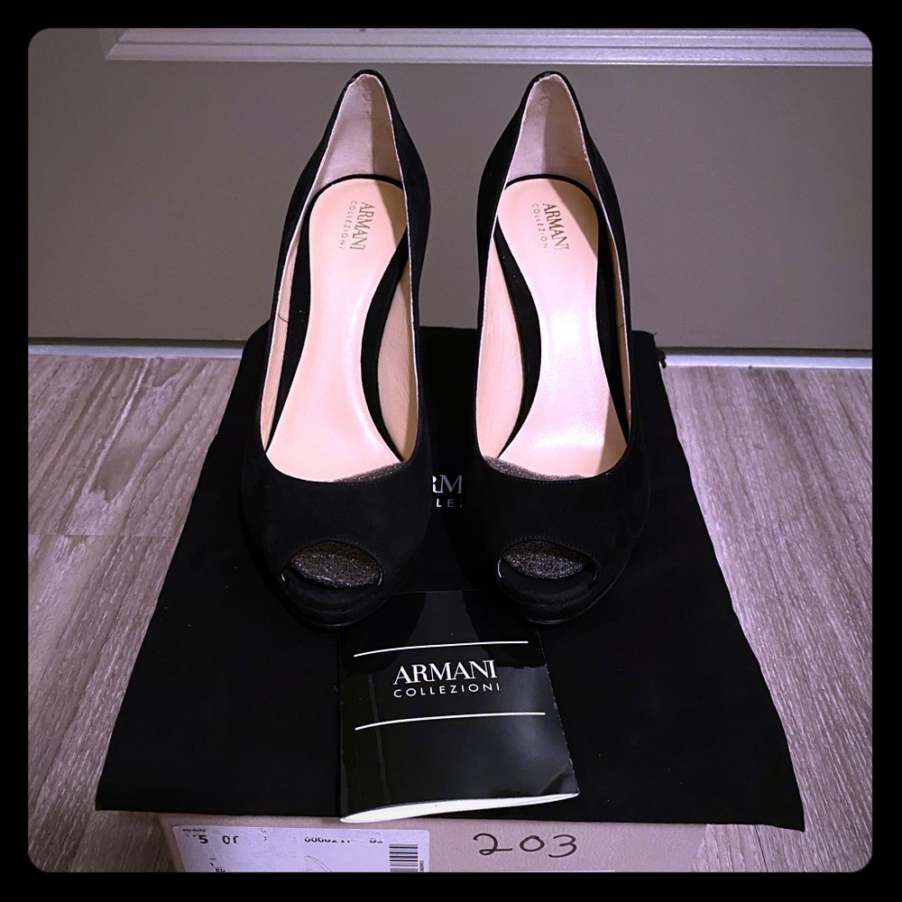 Armani Collezioni Peeptoe Heels